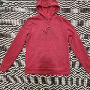 Adidas Womans Burgundy Hoodie